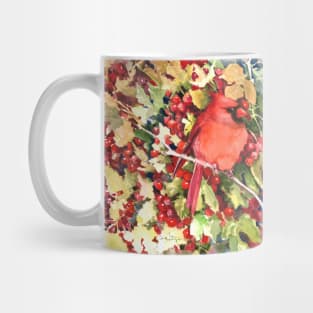 two cardinal birds in the woods Mug